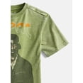 thumbnail image 3 of Tupac Boys Mineral Washed Retro Graphic Tee with Short Sleeves, Sizes 4-18, 3 of 3