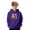 Dark Purple, variant on Boys Girls Graphic Print Hooded Sweatshirt Casual Pullover Jacket With Pocket For Kids Youth