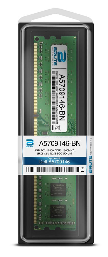 A5709146 Dell Compatible 8GB PC3-12800 DDR3-1600MHz 2Rx8 1.5v Non-ECC UDIMM 