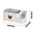 thumbnail image 4 of Iumwxz Drawer Organizers and Storage Paper Box Living Room Tissue Box Plastic Desktop Storage Box Coffee Table Remote Control Multifunctional Storage Office Supplies White Plastic Up to 65% off, 4 of 7