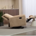 thumbnail image 5 of Leumius Swivel Rocking Chair,Manual Upholstered Glider Recliner Rocking Chair for Nursery and Living Room,Camel, 5 of 9
