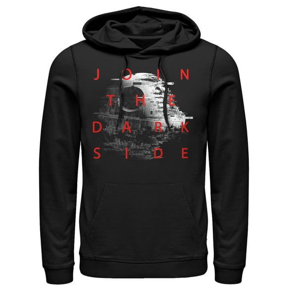Men's Star Wars Death Star Join the Dark Side  Pull Over Hoodie Black Large