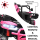 thumbnail image 2 of Montable Eléctrico para Niños Tractor 6x6 Caja de Vuelco Atomática Luz y Sonido Bluetooth 12v - Rosa, 2 of 8