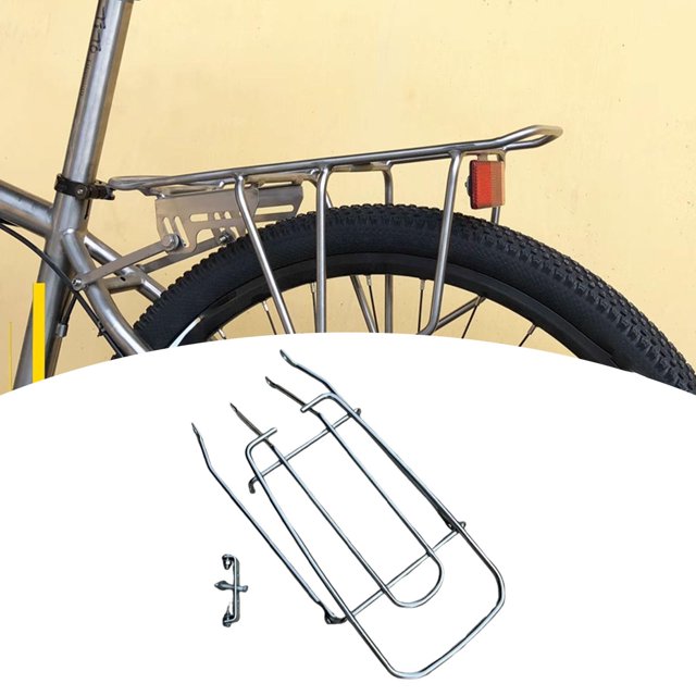Portaequipajes trasero para bicicletas Portaequipajes trasero para bicicletas engrosado Portaequipajes trasero con marco sólido 24 pulgadas
