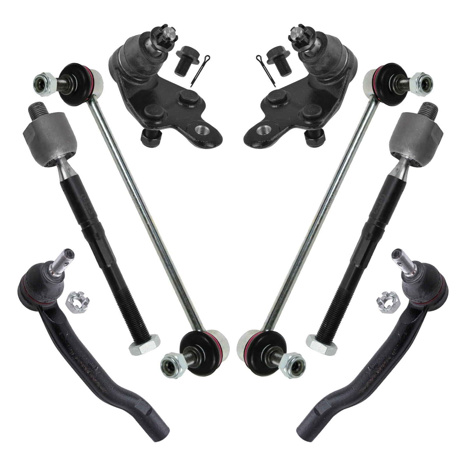 TRQ Front Steering & Suspension Kit Fits 2013-2018 Toyota Avalon 2012-2017 Camry