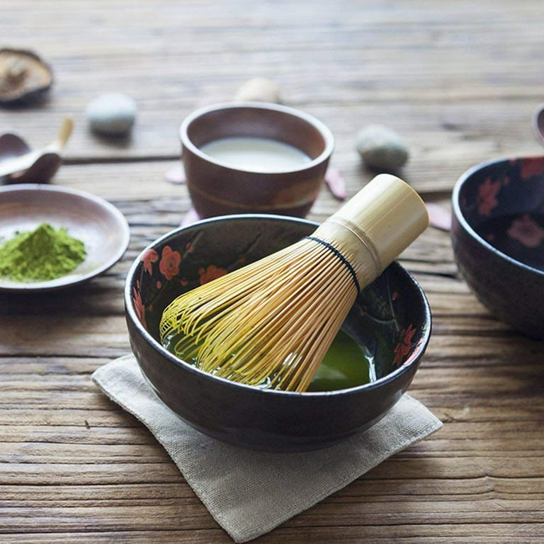 Japanese tea sets matcha mixer bowl with bamboo matcha mixer