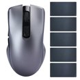 thumbnail image 1 of Batterie au Lithium Intégrée Souris Sans Fil Pratique, Souris Muette, Intégré Conçu de Micro Récepteur pour l'Ordinateur Gris Double Mode 2.4g + pour, 1 of 8