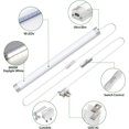 thumbnail image 3 of Under Cabinet Lighting, Dimmable 12 inch Under Counter Lights, 120V Plug in & Hardwired, Linkable LED Closet Lights for Kitchen, Shelf, Workbench, Desk,Cupboard,Gara (6 PCS),Cold White 6000K, 3 of 4