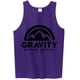 thumbnail image 1 of Top sin mangas para hombre Gravity Outdoor Co. Ultra Cotton - Logo negro - Púrpura - S Gravity Outdoor Co. Camiseta sin mangas, 1 of 1