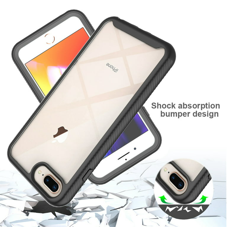 seacosmo iPhone 14 Pro Max Case 6.7 Inch, Full-Body Shockproof Case with  Built-in Glass Screen Protector and Camera Lens Protector Rubber Bumper Case  Cover for iPhone 14 Pro Max 2022- Black/Clear: 