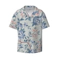 thumbnail image 5 of PAYOHTO Floral Pattern Vintage Mens Hawaiian Casual Short-sleeved Shirt Tropical Summer Beach Button Down Shirts, 5 of 7