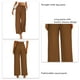thumbnail image 3 of Pantalones de pierna ancha para mujer, pantalones de corte regular para mujer, pantalones casuales de negocios para mujer, pantalones de pierna recta para mujer, artesanía excepcional, 3 of 4