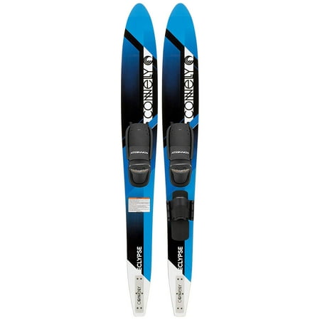 Composite Junior Skis - Connelly Eclypse Premier Adjustable Composite UV Coated Water Ski Pair, Blue