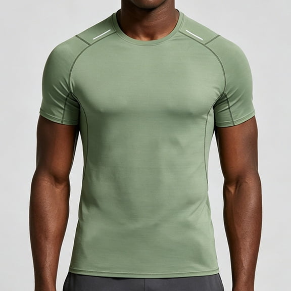 LEKWK Swim Shirts for Men Short Sleeve Quick Dry Workout Tops Crewneck Loose Fit UPF 50 Rash Guard Summer Athletic Running Gym T-Shirts