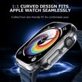 thumbnail image 4 of AYAMAYA Case for Apple Watch Series 11 10 42mm, Full Protection Hard PC Case + Tempered Glass Compatible with iWatch Series 10/11 42mm, Clear, 4 of 8
