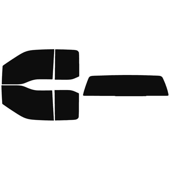 The Tint Effect Precut Window Tint Kit Compatible with Ford F-250 F-350 Super Duty SuperCab Extended Cab Truck (2017-2024)(Full truck with solid rear: 5%) Automotive Film