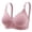 Pink, variant on Utoimkio Womens Sports Bras Woman's Embroidered Glossy Comfortable Breathable Bra Underwear No Underwire