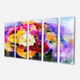 thumbnail image 2 of Bouquet de Fleurs de Marguerite Colorées - Grande Impression sur Toile Florale, 2 of 3