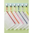 thumbnail image 5 of 20 Pack 10 Colors Zipper Mesh Document Pouch, 6x9 Inch/A5, Plastic Water-Resistant File Bags, for School Office Supplies, Cosmetics Travel Storage, Assorted Color, 5 of 9
