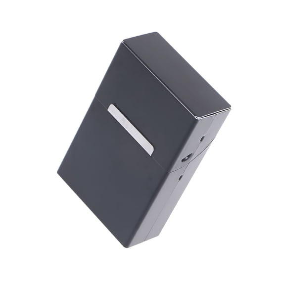 TENIRO 1Pack Protective Case for Cigarettes Black Metal Box 9x6x2.7cm