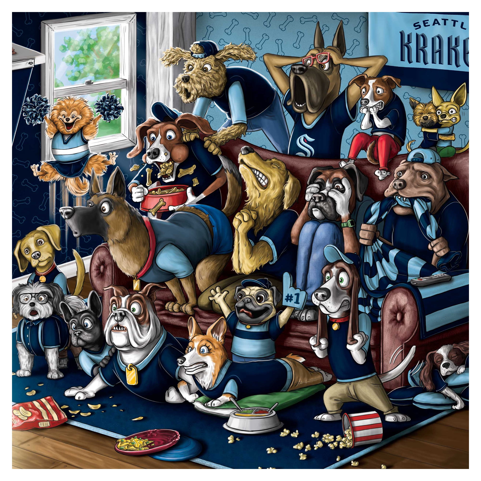 IDNA Seattle Kraken 13.25" x 17.25" Purebred Fans Wall Art