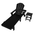 thumbnail image 4 of WestinTrends 2 Piece Adirondack Poly Reclining Chaise Lounge With Arms & Wheels, Black, 4 of 5