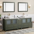 thumbnail image 3 of Vanity Art 84" Double Sink Freestanding Bathroom Vanity Set with Engineered Marble Top and Mirror, 3 of 9