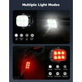 thumbnail image 4 of Juego de Luces para Bicicleta Recargables USB Delanteras y Traseras Impermeables IP65 con 4+6 Modos de Iluminación Carga Rápida en 1.5 Horas Instalación Fácil Ideales para Ciclismo Nocturno, 4 of 8