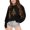 Black, variant on Girls Winter Hoodie Long Sleeve Round Neck Printed Pullover Warm Outerwear Coat Black 7-8 Years