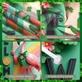thumbnail image 4 of Green Theme St. Patrick's Day Banner Shamrock Pattern Festival Display Gold Star Accent Decorative Eggs Clover Backdrop for St. Patrick's Day Party Celebration Pub Event, 4 of 9