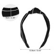 thumbnail image 2 of Unique Bargains 1 Pcs Women Knotted Headbands Fashion Wide Knot Rhinestone Head Bands Hair Accessories Black, 2 of 7