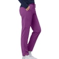 thumbnail image 3 of HeedFit Unisex Cargo Scrub Pants, Drawstring Waist, 4 Pockets, Purple, l, 3 of 6