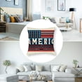 thumbnail image 5 of nygtbtfer Pillow Set of 2 Blue Red White Stripes Stars Throw Pillow Covers Faith Family Freedom American Flag Flower Boot Pillows for Home Sofa Couch Deal of The Day White, 5 of 7
