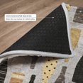 thumbnail image 6 of Addison Rugs Dream Shag Premium Machine Washable Transitional Wine Bottles Gray Rectangle Rug, 3' x 5', 6 of 8