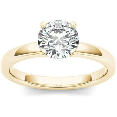 1 Carat T.W. Diamond Solitaire 14kt Yellow Gold Engagement Ring