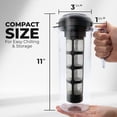 thumbnail image 2 of VINCI Cold Brew 360, 1.4 Liter Cold Brew Coffee Maker Featuring Patented Dual Filter 360 Brewing Technology, Cold Brew Plastic Pitcher for Iced Coffee, 2 of 7