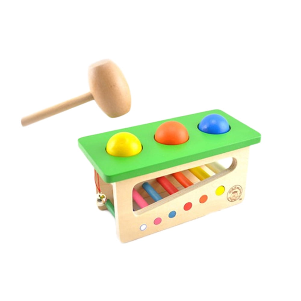 Tap Bench Xylophone Durable Wooden Musical Pounding 