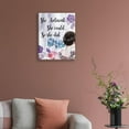 thumbnail image 6 of Inspirational Wall Art for Women Girls - She Believed She Could So She Did Motivational Quotes Framed Canvas Wall Art Print for Office Bedroom Living Room Classroom Wall Decor, 6 of 6