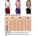 thumbnail image 2 of Lumento Plus Size Cut Out Tunic Blouse Tops Women Summer Cold Shoulder Loose T-Shirt Ladies Casual Basic Tee Tops Off Shoulder Shirt Summer Baggy Shirt, 2 of 3