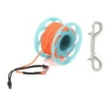 thumbnail image 1 of Enrouleur de Fil Plastique 30m Double Têtes Crochet Marqueur de Plongée Corde de Bouée Guide de Roue Bobine Bleu, 1 of 6