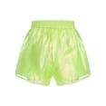 thumbnail image 4 of Haitryli Kids Girls Shiny Tulle Shorts Elastic Back Waistband Glossy Culottes for Birthday Party Stage Performance Yellow 10, 4 of 5