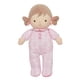 thumbnail image 1 of Muñeca bebé Little Me Plush de 11 pulgadas con sonajero Brigitte (rosa damasco floral), 1 of 5