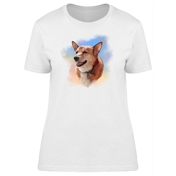 Dog Head Breed Graphic Art T-Shirt Women -Image by Shutterstock, Female Medium