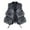 Grey, variant on Full Zip up Cropped Cardigan Sweaters for Women with Trim Black Open Front Sleeveless Leather Jacket Trendy Fall Tops Outerwear with 3 Pockets White M