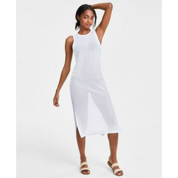 Miken Women's Low-Back Midi Dress, Black, L