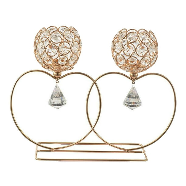 Candebro de Estilo Navideño Decoración Del Hogar Comedor Accesorios de Boda dorado Zulema Candelero Mosaico