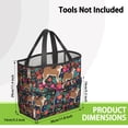 thumbnail image 3 of Garden Tool Bag,Shiba Inu Dog and Flower Floral Garden Tool Organizer,Garden Gifts,Waterproof Multi-Pocket Garden Tool Storage 11.8x5.5x11.4 Inch(Tools NOT Included), 3 of 6