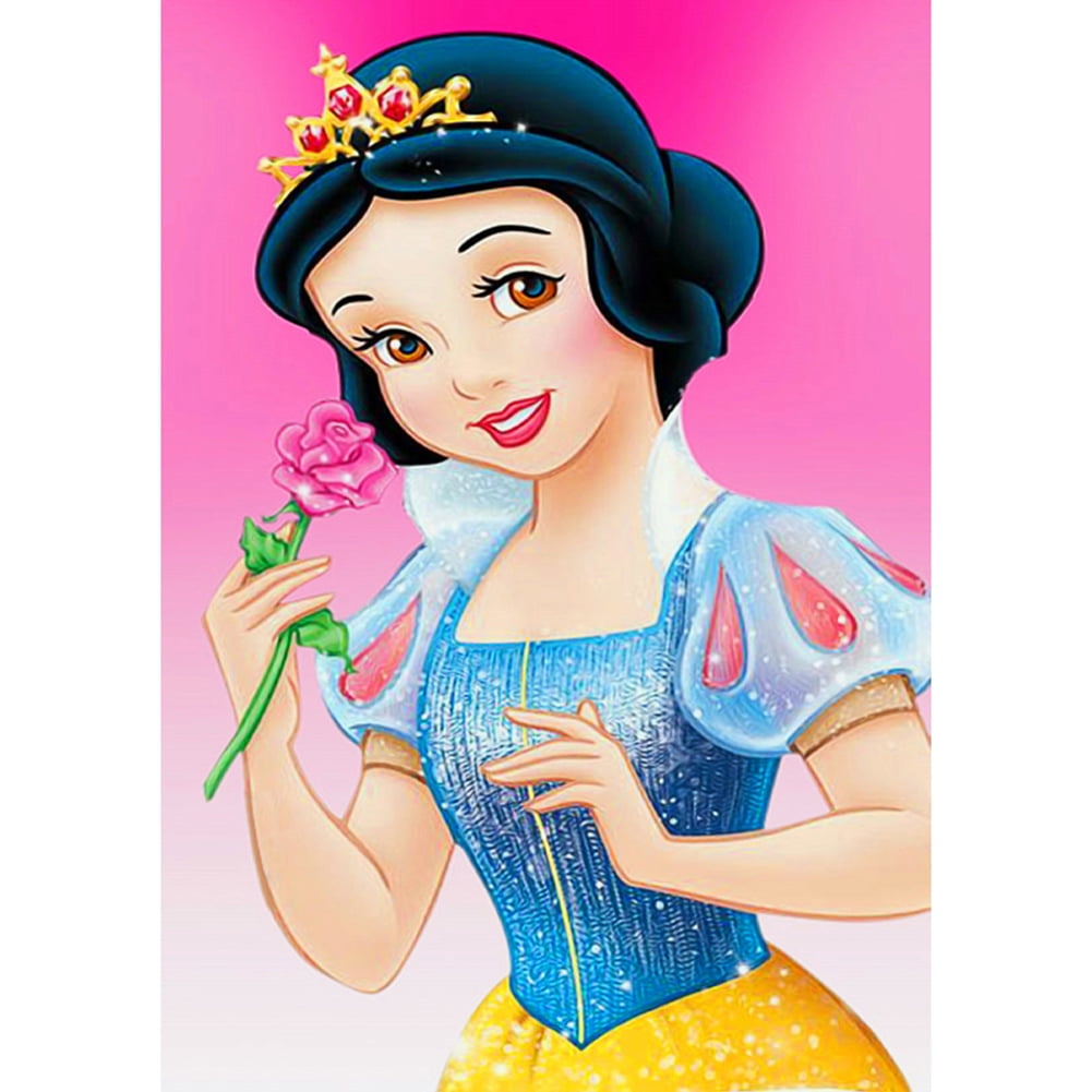 5D DIY Colorful Drill Diamond Painting Mosaic Princess Cross-Stitch Kit Decor