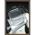 thumbnail image 2 of XIBUZZ Multifunctional Rotary Cheese & Vegetable Grater with Handheld Blades, Suction Base, Stainless Steel, White, 2 of 6
