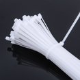 thumbnail image 3 of Amarre de nailon de plástico autoblocante, anillo de sujeción de cables en blanco y negro, envoltura de cremallera, correa de nailon, 200/100 piezas, 3 of 4